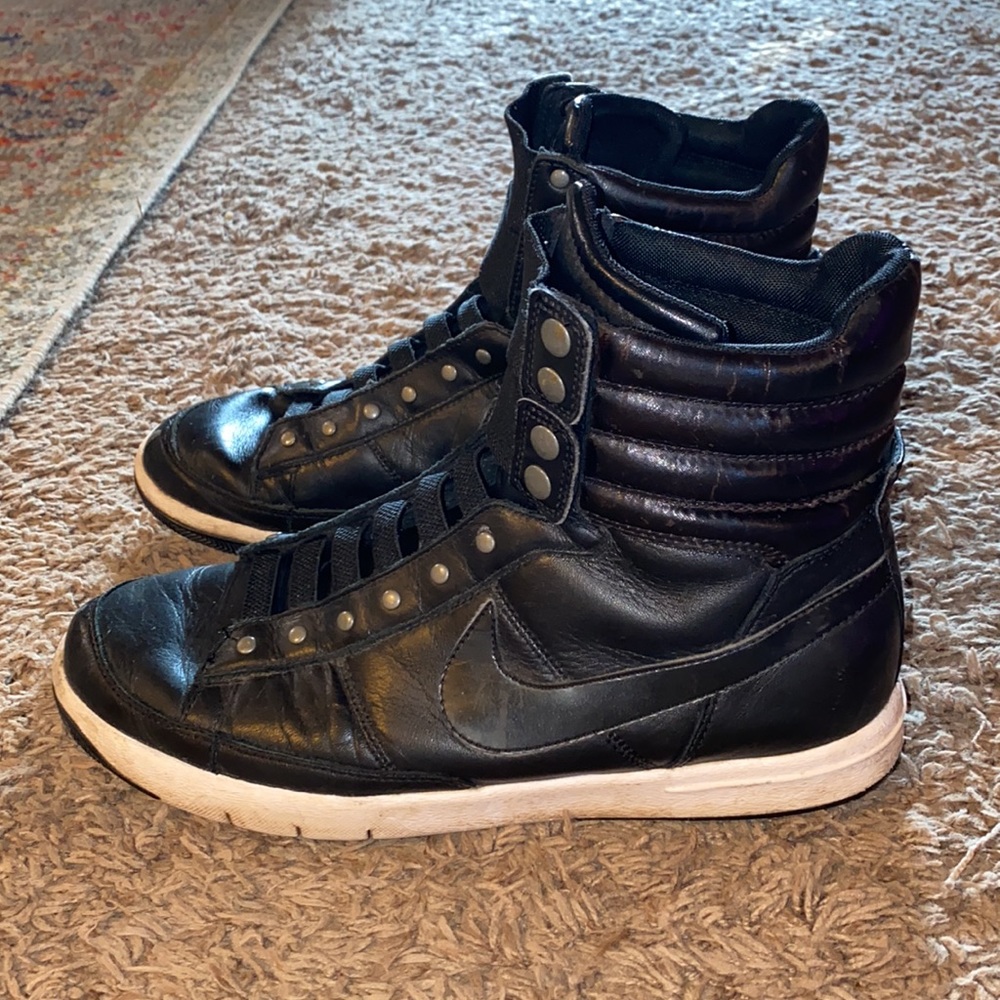 RARE Nike gamma force mid elastic lace snap front leather sneakers - Picture 13 of 13